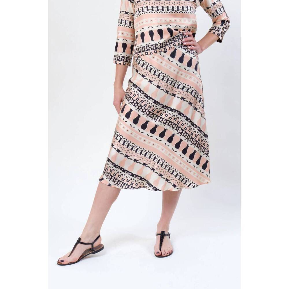 NEW LA PRESTIC OUISTON nola skirt in tulipe rose